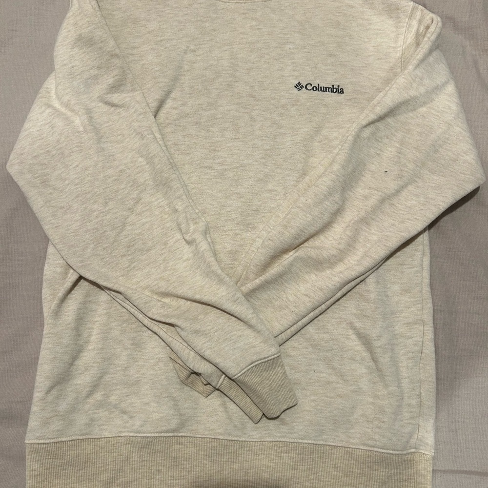 Columbia Men's Off-White Crewneck Sweater